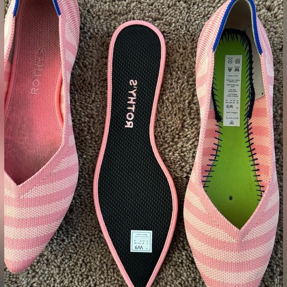 Rothy's The Point in Macaron Stripe - Picture 2 of 10